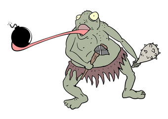 mutant toad with bomb