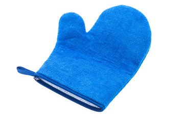 Blue oven glove