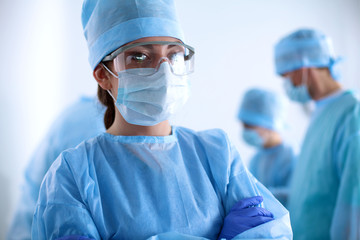 Surgery team in the operating room