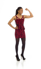 Model strength arm curl