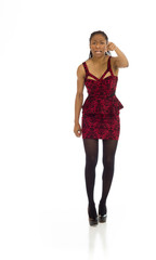 Model angry scolding and pointing