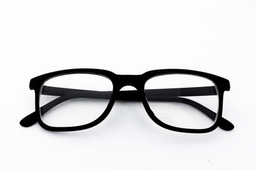 Object eyeglasses isolated on the white