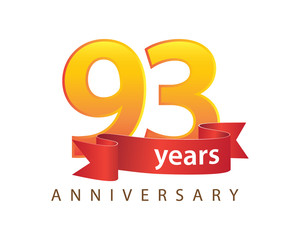 93 Years Anniversary Logo