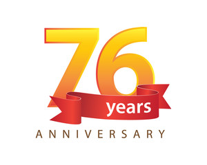 76 Years Anniversary Logo