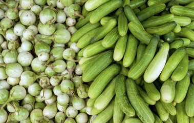 Closeup fresh vegetable background