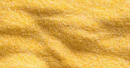 raw uncooked italian polenta food background