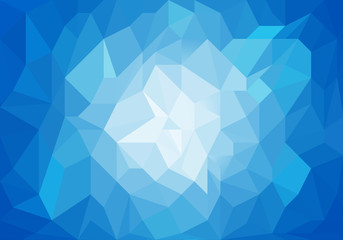 Fototapeta premium Blue light abstract geometric background texture.