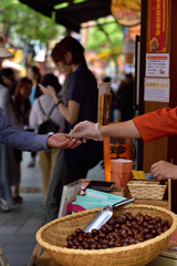 横浜中華街名物の甘栗