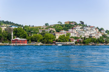 Fototapeta na wymiar Istanbul, Turkey. The beautiful coast of the Bosphorus Strait