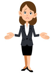 呆れるビジネスパーソン（女性）