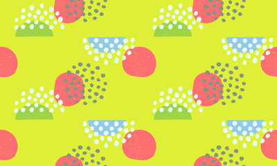 vector seamless pattern of geometric shapes - 84244608