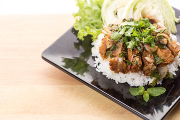 Spicy Fried Pork with Rice