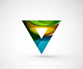 Abstract geometric company logo triangle, arrow