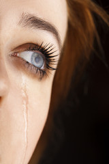beauty girl cry