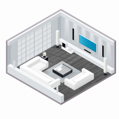 Living room isometric set