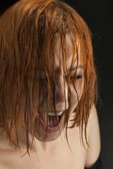 beauty girl cry