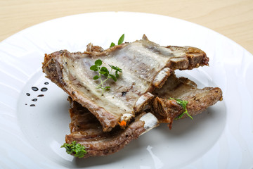 Roasted pork ribs