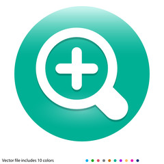 Fototapeta premium Multicolored App Button