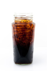 Ice soft drink in bottle