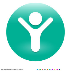 Multicolored App Button