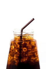 Ice soft drink in bottle