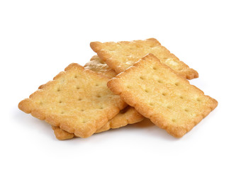 Cracker isolated on  over white background
