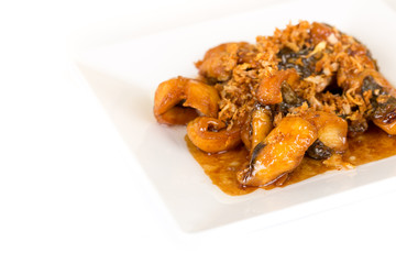 fried fish with sweet sauce