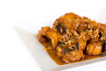 fried fish with sweet sauce