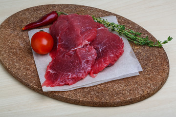 Raw beef