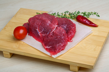 Raw beef