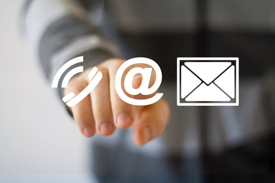 Business button sign messaging mail sending icon