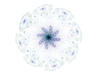 Freeze motion of white powder exploding