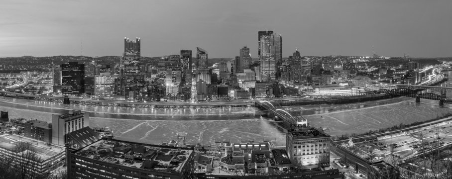 Panorama of downtown Pittsburgh