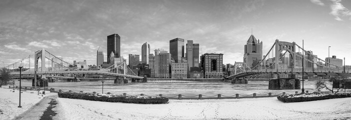 Obraz premium Skyline of downtown Pittsburgh