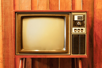 Old vintage television - 84248436