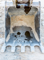 Old Dirty Bulldozer and Caterpillar 