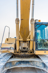 Old Dirty Bulldozer and Caterpillar 