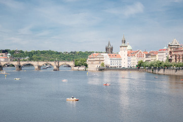 Obraz premium prague in a beautiful day