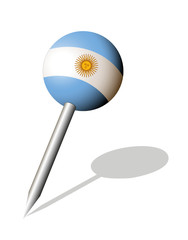 „Argentinien„ Stecknadel
Vektor-Illustration
