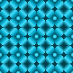 Abstract flowers seamless pattern. Editable vector. Eps 10