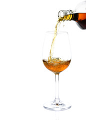 pour whisky into glass