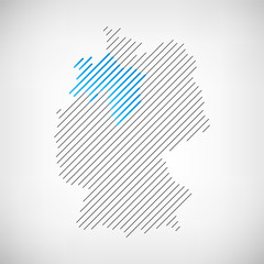 Niedersachsen Karte Schraffur