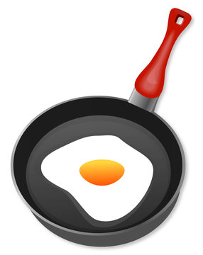pan fried chicken with egg