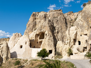 Rock formations in Goreme National Park . Cappadocia.Turkey