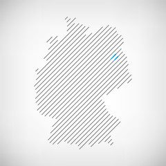 Berlin Karte Schraffur