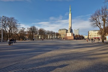 Freedom monument in Riga, Latvia