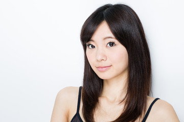 attractive asian woman skincare image