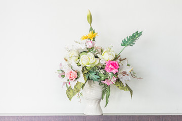 still life vase with flowers