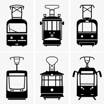 Set of trams