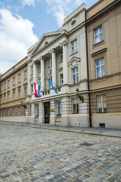 Croatian parliament in Upper town in Zagreb 